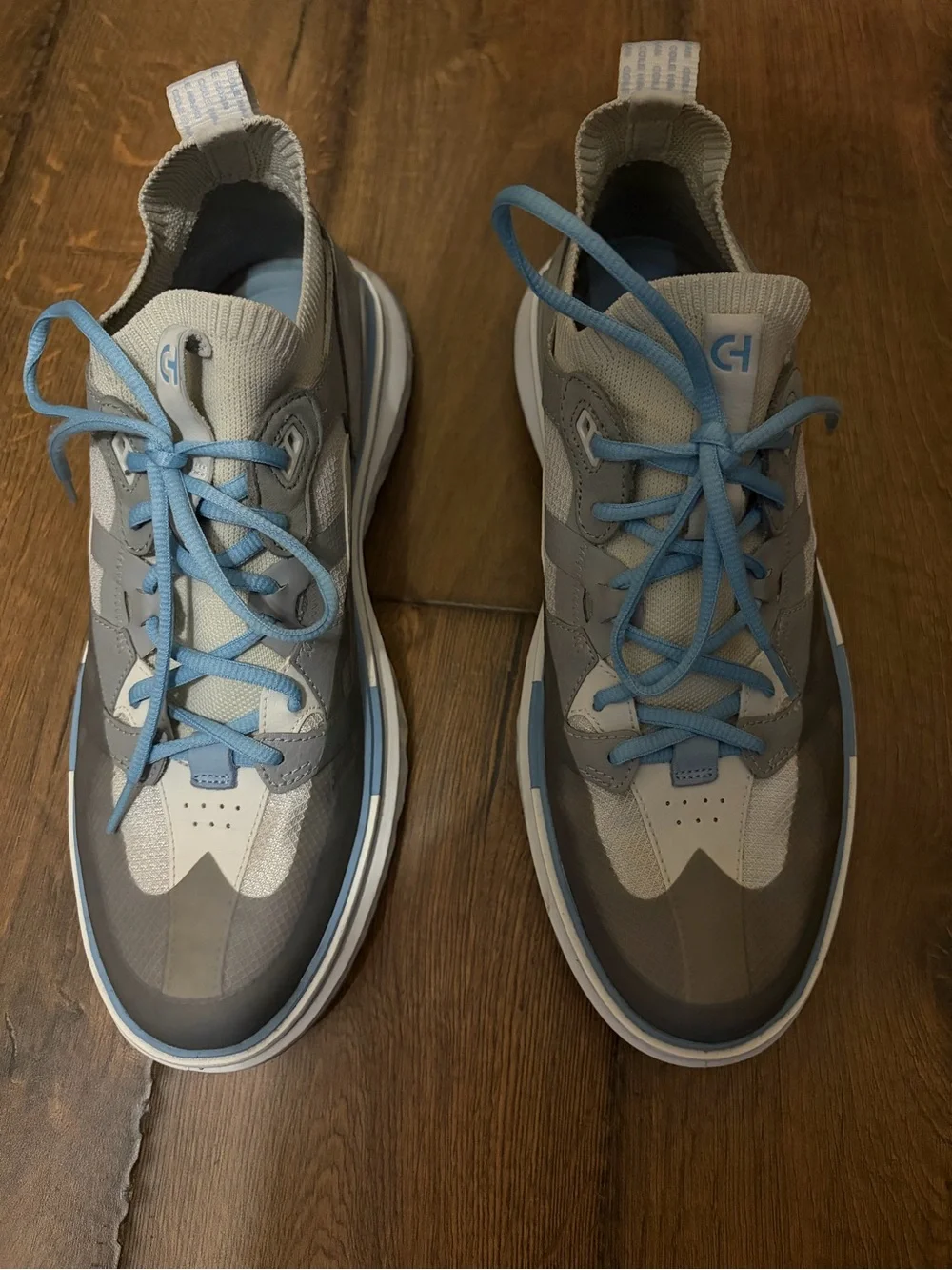 Cole Haan 5.Zerogrand WRK Men's Gray & Light Blue Athletic Sneakers size 10M